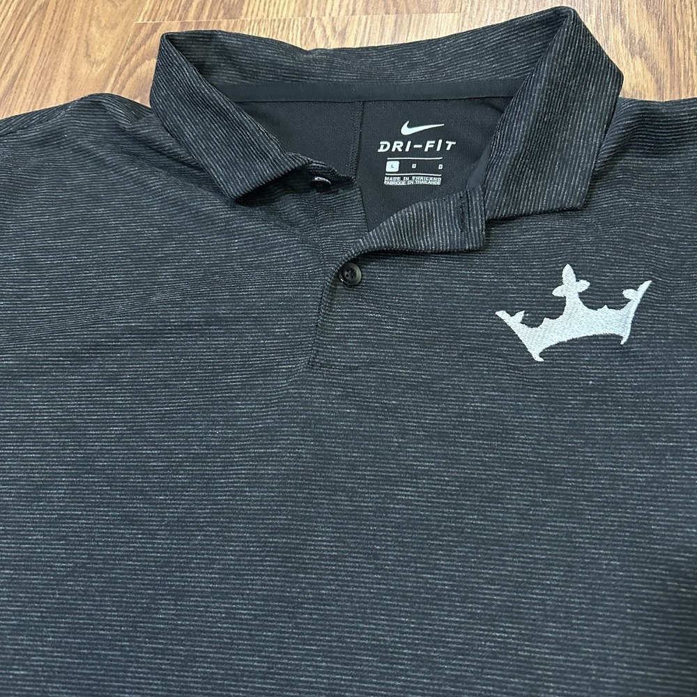 Draftkings Sportsbook Nike Victory Polo Dri Fit Golf Shirt Black Men's Large